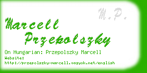 marcell przepolszky business card